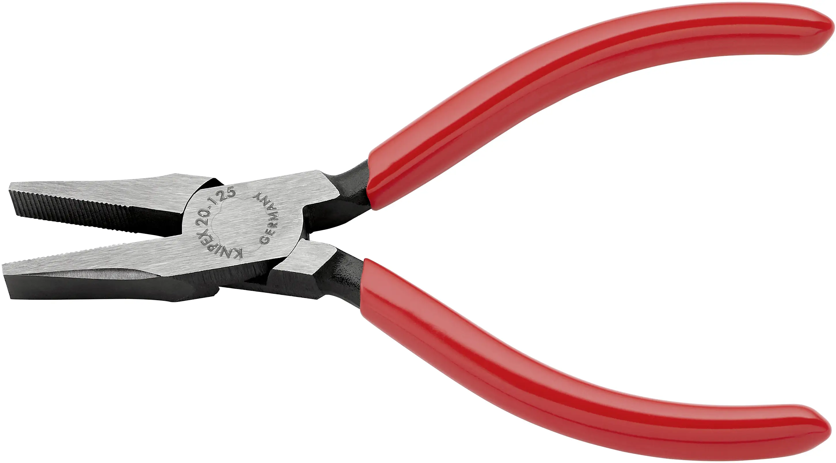 Плоскогубці Knipex 20 01 125 для електроніки та механіки, прямі, з хром-ванадієвої електротехнічної сталі, 125 мм