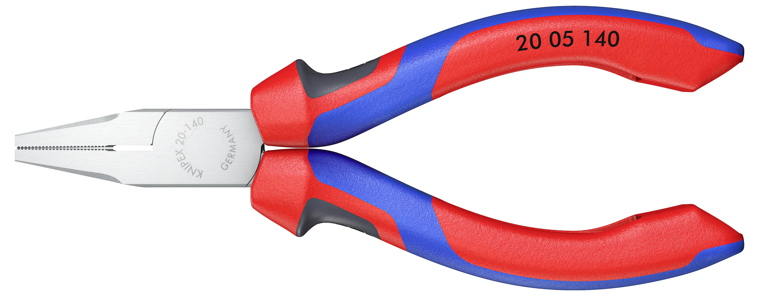Плоскогубці Knipex 20 05 140 для майстерні, прямі, з хром-ванадієвої електротехнічної сталі, 140 мм