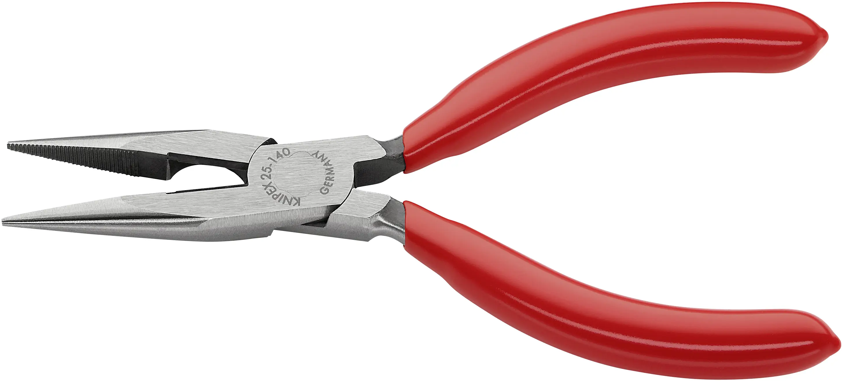 Knipex 25 01 140 для электроники и механики Плоские, круглые, прямые плоскогубцы, ванадиевая электротехническая сталь, 140 мм