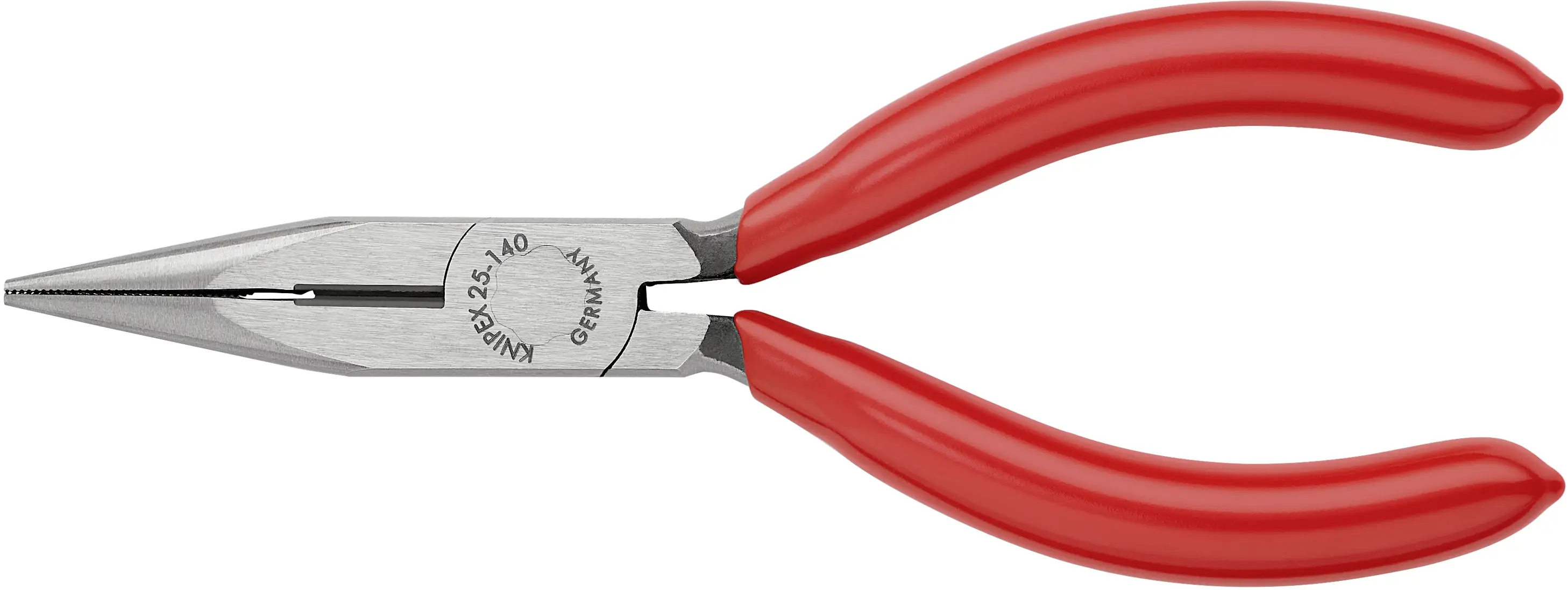 Knipex 25 01 140 для электроники и механики Плоские, круглые, прямые плоскогубцы, ванадиевая электротехническая сталь, 140 мм