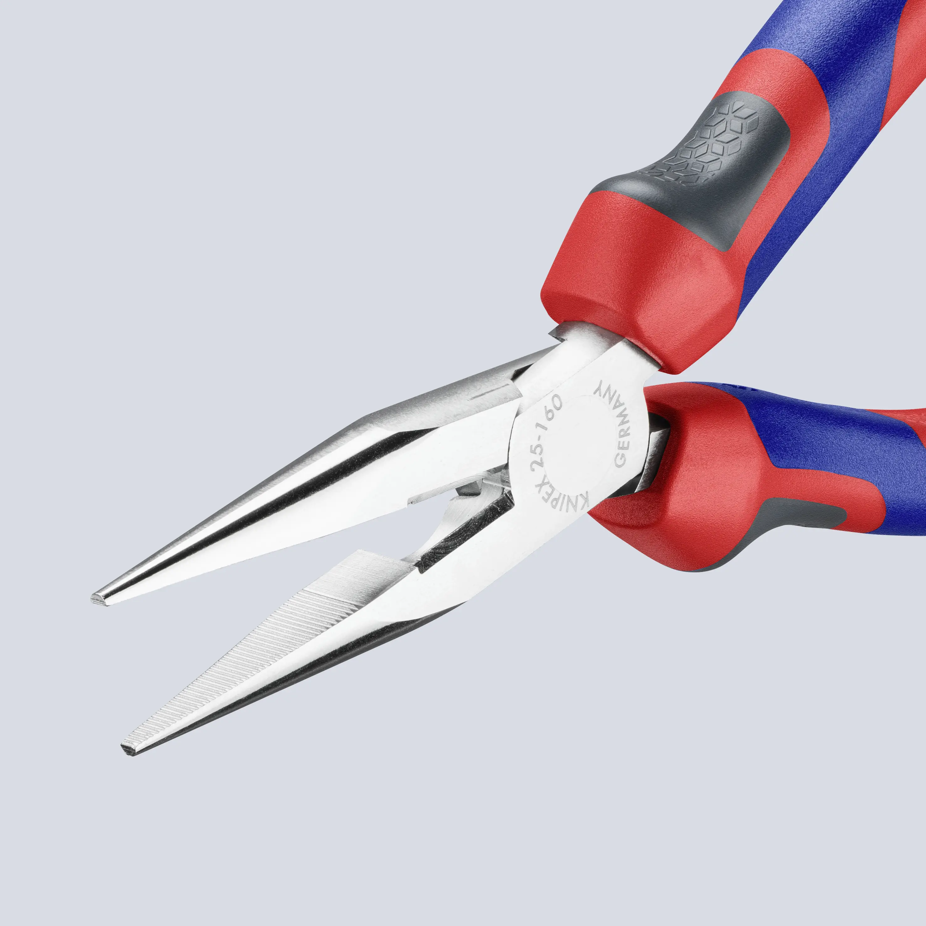 Knipex 25 05 160 для электроники и механики Плоские круглые плоскогубцы, ванадиевая электротехническая сталь, 160 мм