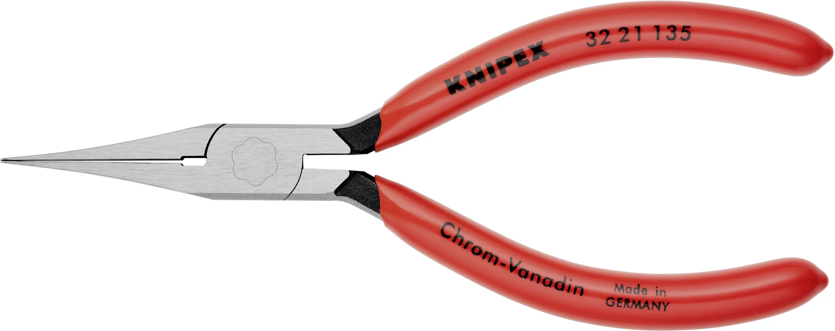 Knipex 32 21 135 для электроники и механики. Клещи прямые для регулировки реле, инструментальная сталь 135 мм.