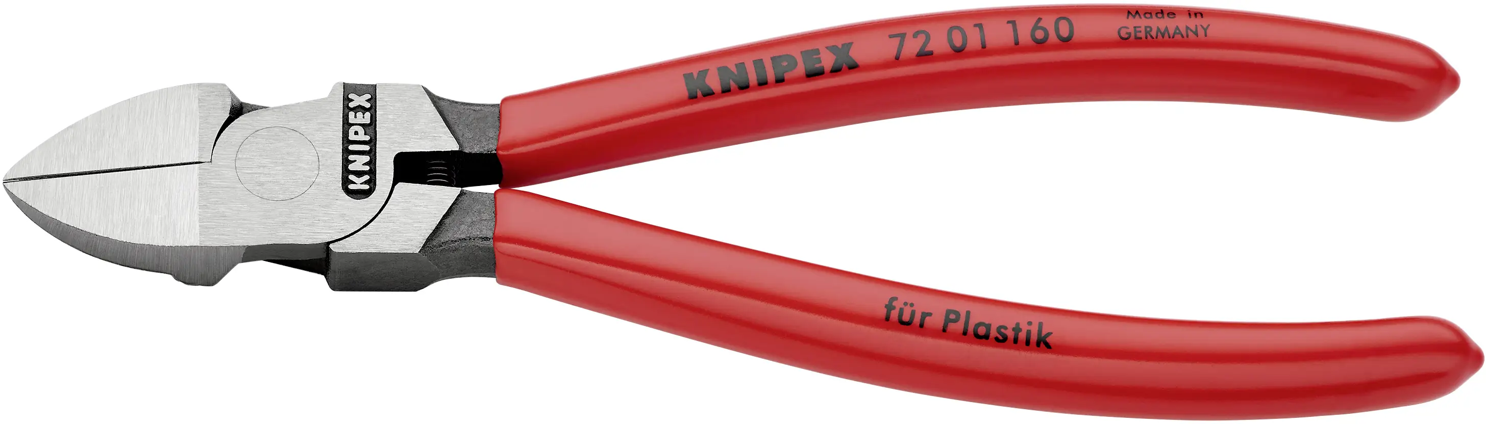 Бокорезы Knipex 72 01 160 для работы с пластиком, 160 мм, для мастерской.