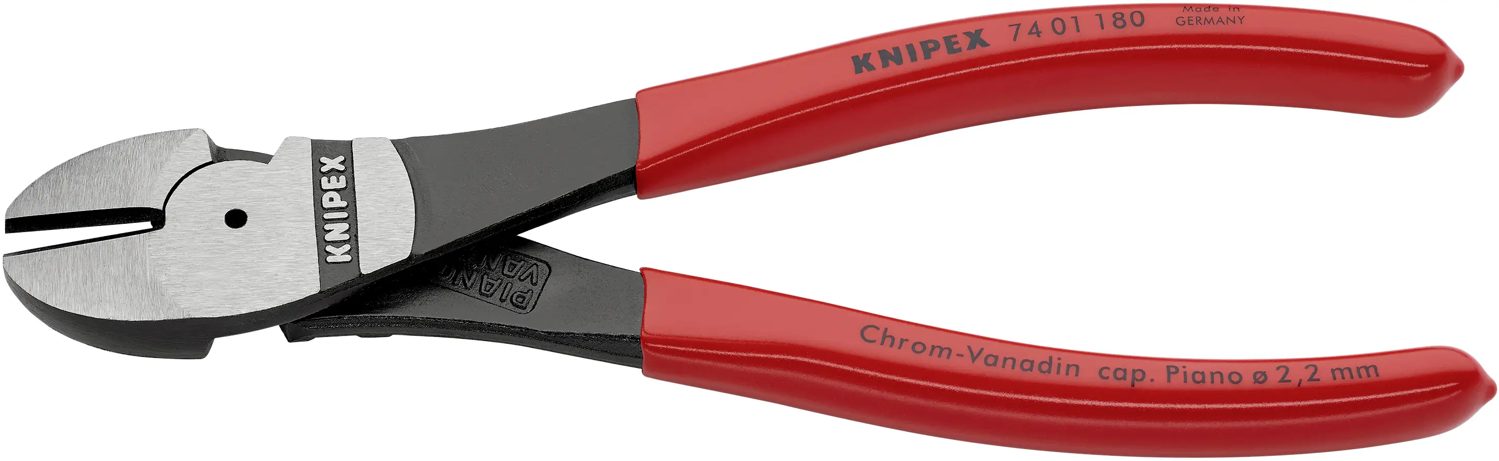 Бокорізи Knipex 74 01 180 потужні, 180 мм, 64 HRC, для майстерні
