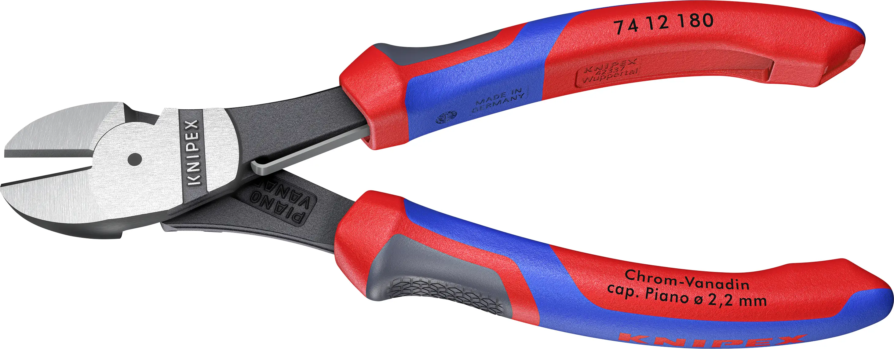 Бокорізи Knipex 74 12 180 потужні, 180 мм, 64 HRC, для майстерні