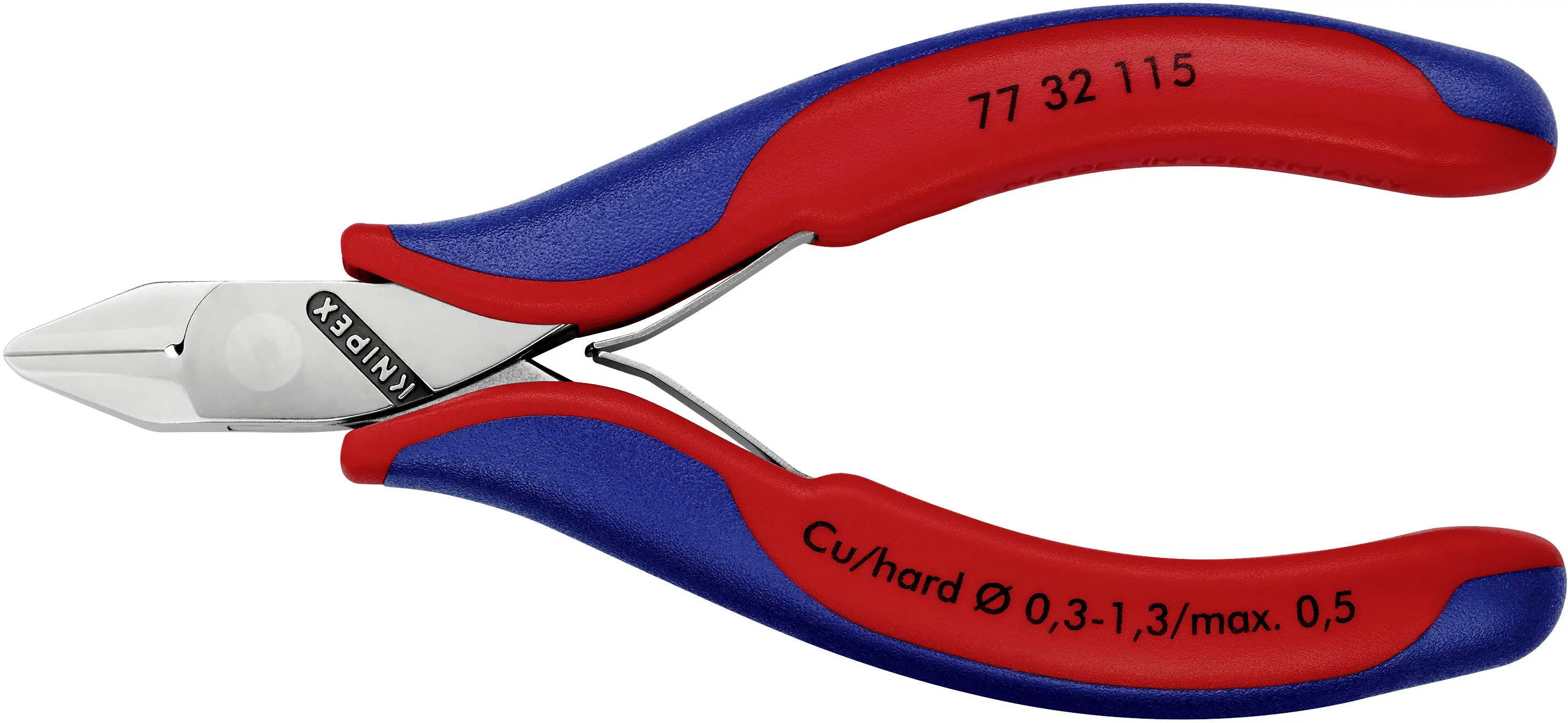 Бокорізи Knipex 77 32 115, 115 мм, 62 HRC, для електроніки та механіки