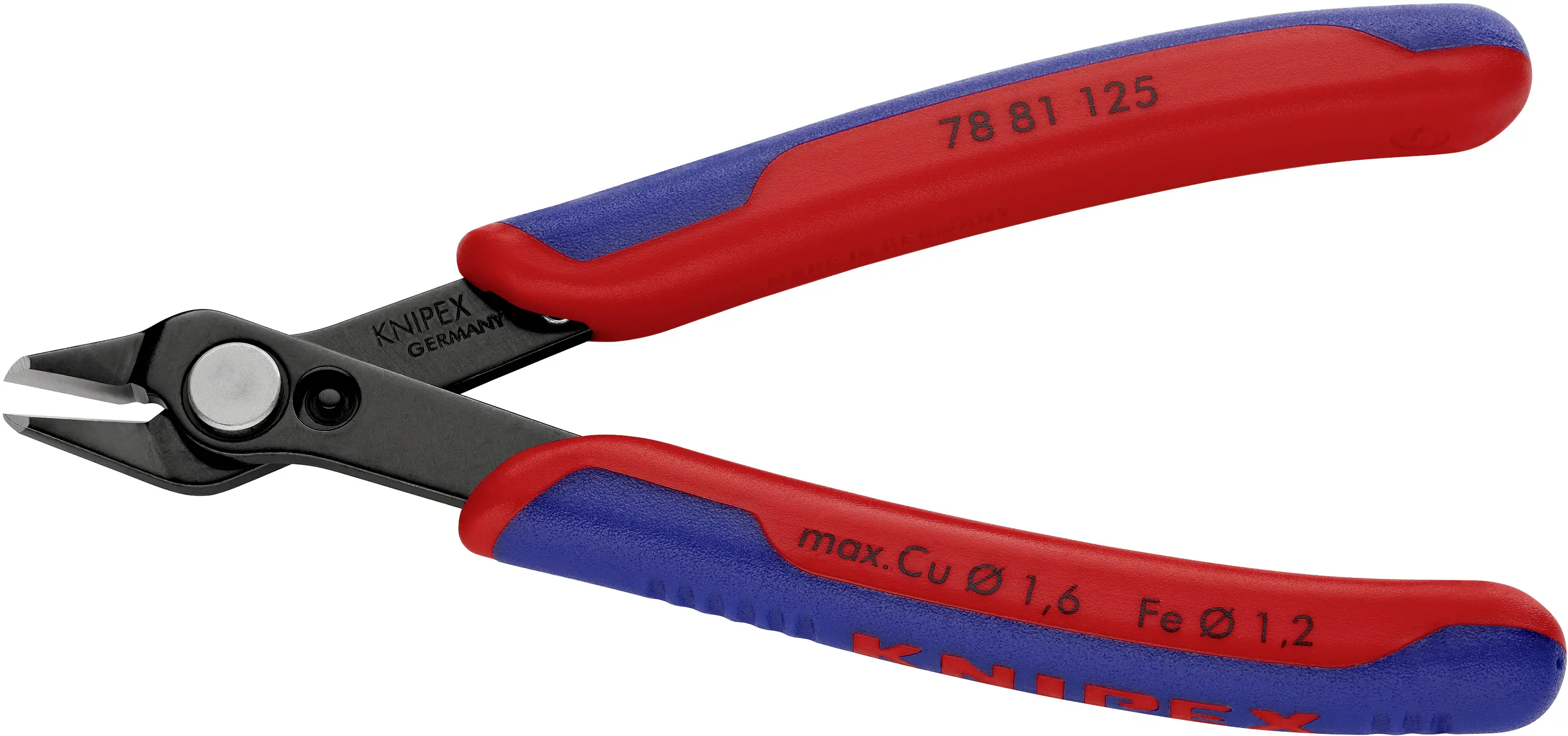 Клещи для печатных плат Knipex Super-Knips 78 81 125, 125 мм, 64 HRC, для электроники и механики