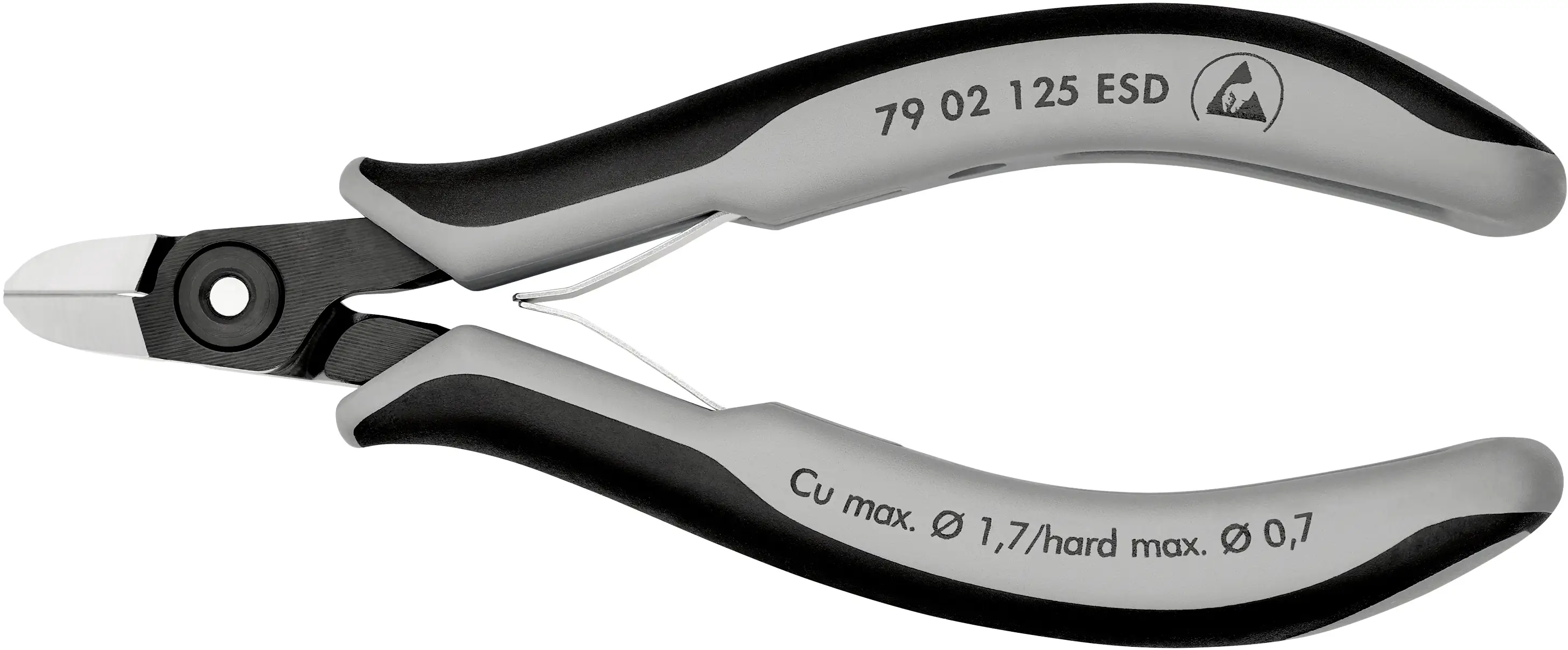 Бокорез Knipex 79 02 125 ESD, 125 мм, твердость 64 HRC, ESD