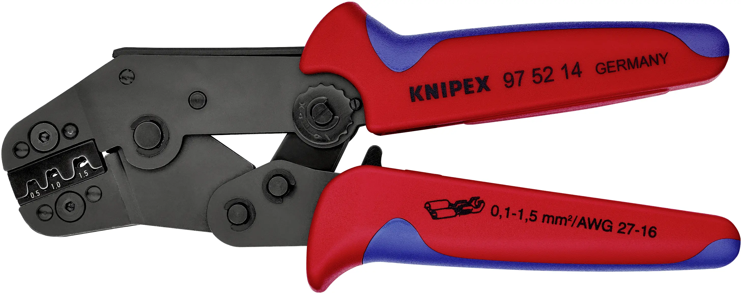 Обтискний інструмент Knipex 97 52 14, від 0,10 до 1,5 мм²