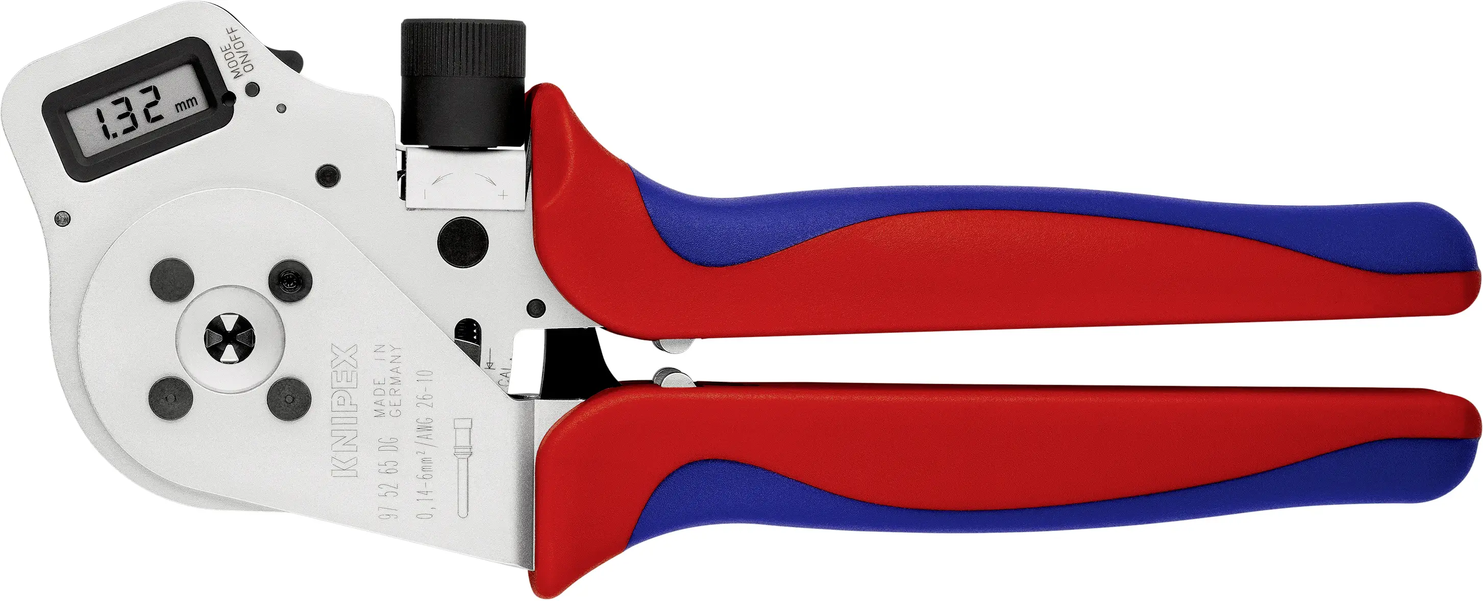 Обжимной инструмент Knipex 97 52 65 DG, диаметр обжимного провода от 0,14 до 6 мм²