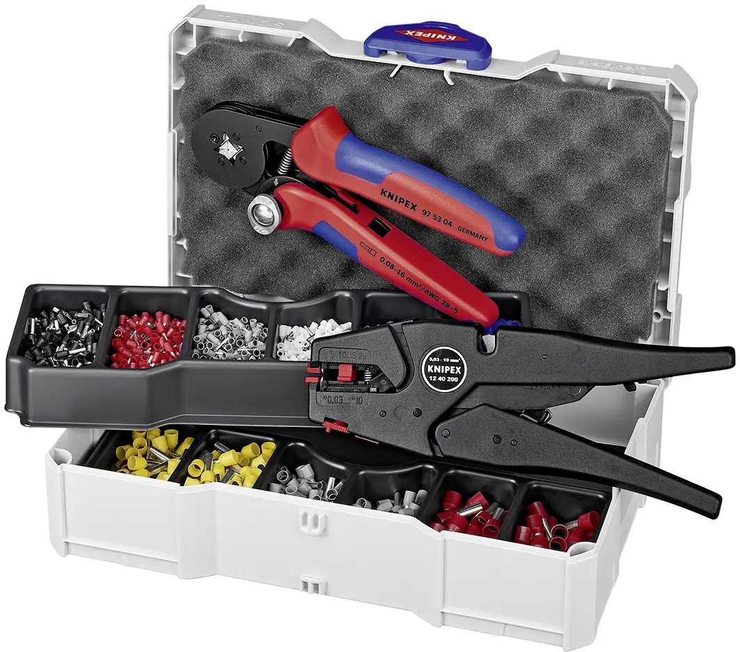 Обжимной инструмент Knipex 97 90 10, диаметр обжимного стержня от 0,08 до 10 мм².