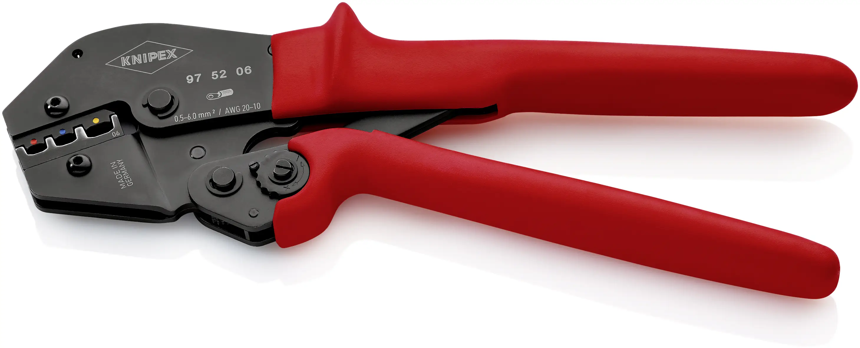 Обжимной инструмент Knipex 97 52 06, диаметр обжимного стержня от 0,5 до 6 мм².