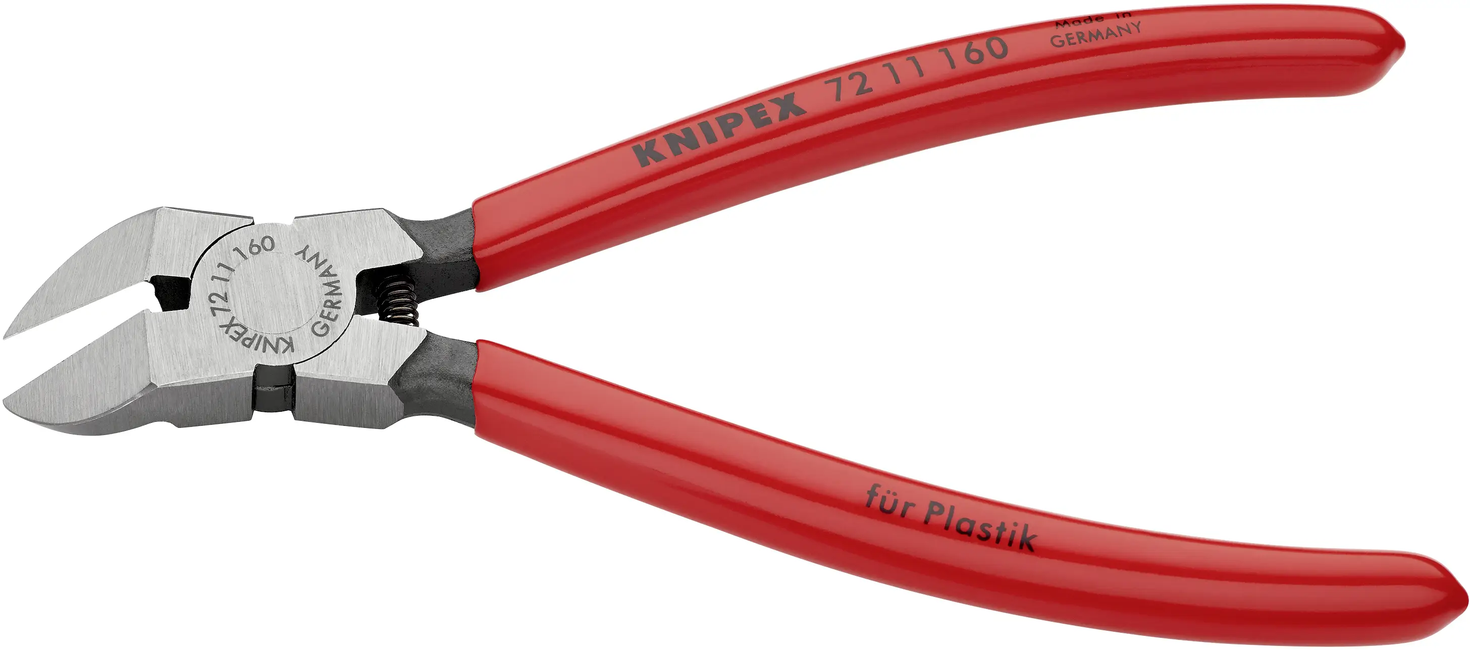 Бокорезы Knipex 72 11 160 для работы с пластиком, 160 мм, для мастерской.