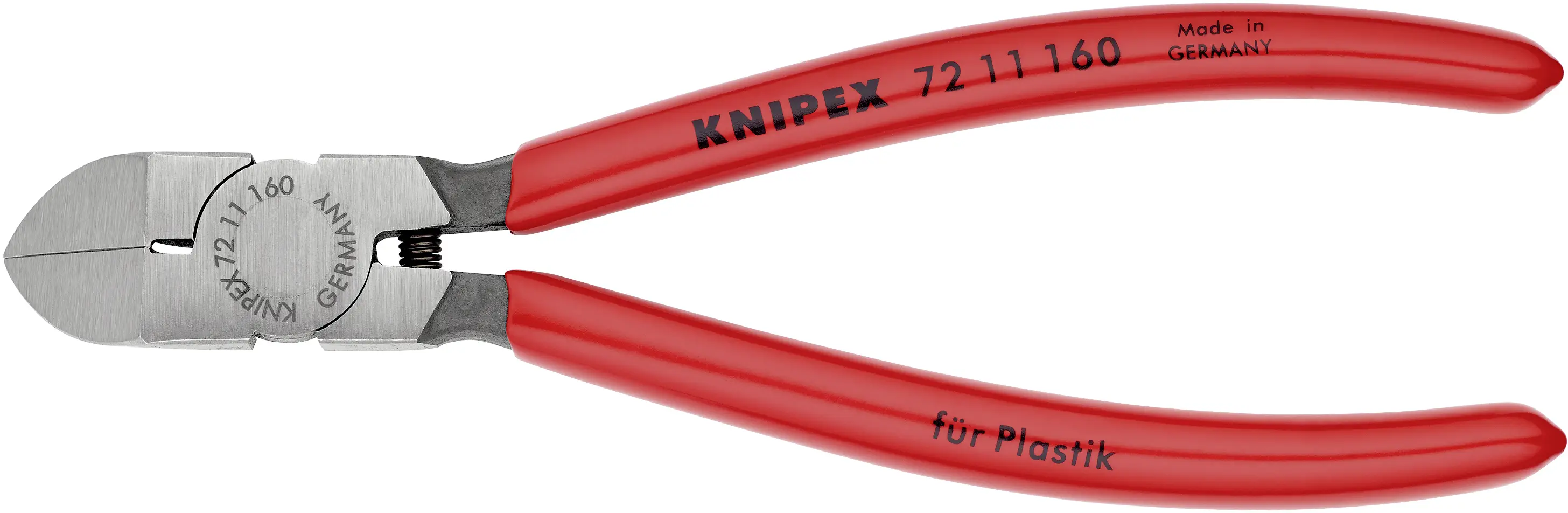 Бокорезы Knipex 72 11 160 для работы с пластиком, 160 мм, для мастерской.