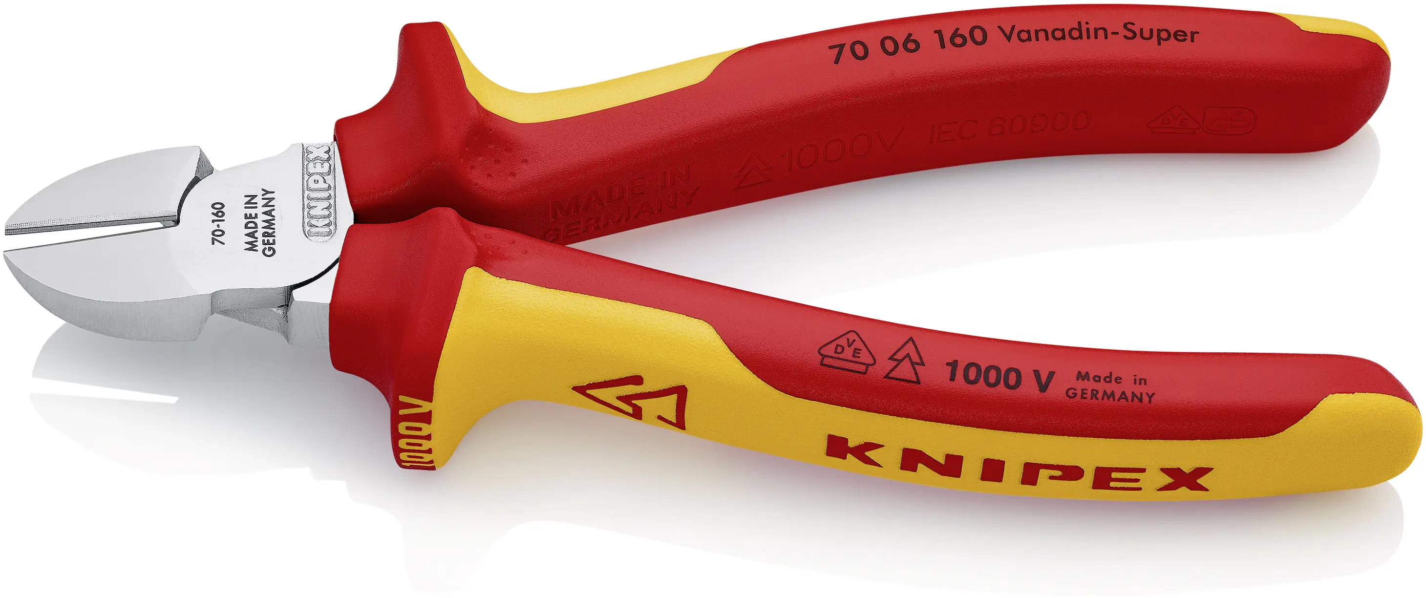 Бокорезы Knipex 70 06 160, 160 мм, твердость 62 HRC, VDE