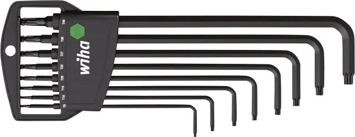 Набор внутренних L-образных ключей Wiha TORX: T 9, T 10, T 15, T 20, T 25, T 27, T 30, T 40, 8 шт.