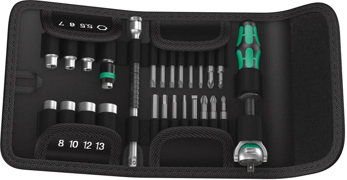 Ключі торцеві з тріскачкою Wera Kraftform Kompakt Zyklop 05051045001, 1/4