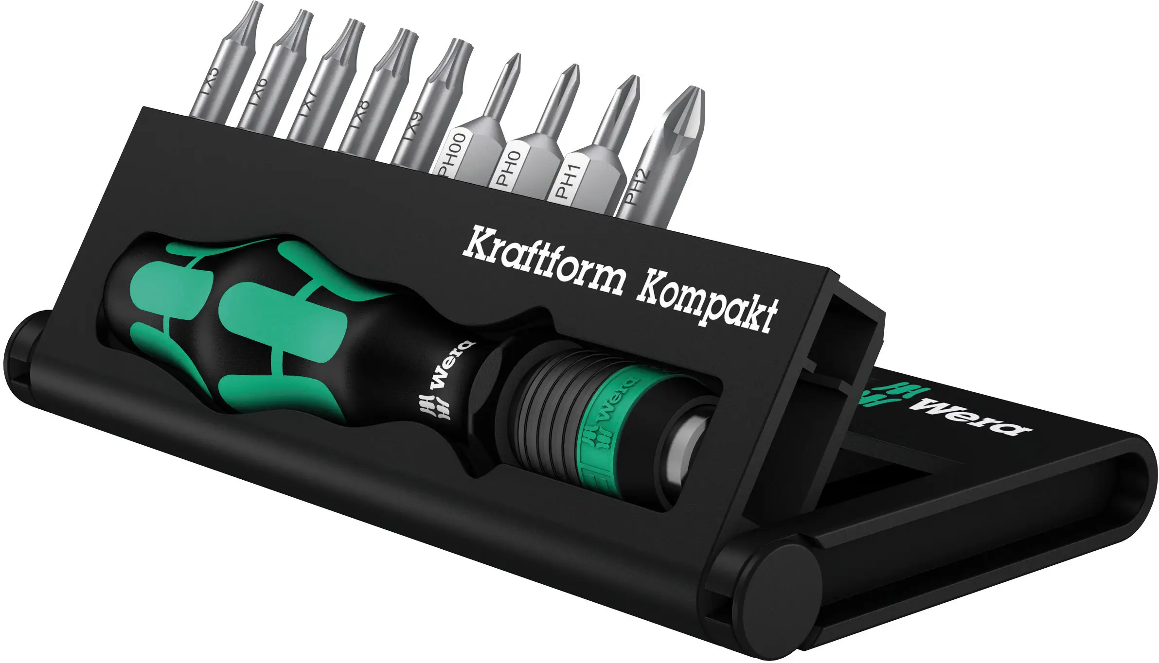 Биты Wera Kraftform Kompakt 11 Plus 05 135942 001, Phillips, внутренний TORX, инструментальная сталь, 10 шт.