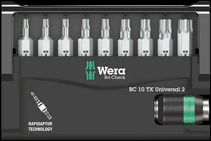Набор бит Wera 8667-9/Z TORX® 05057115001, 1 шт., внутренний TORX.