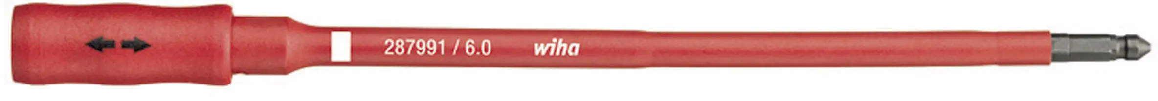 Отвертка Wiha 35870 со сменными битами: шестигранник 35870, 6 мм, 170 мм, 6 мм.