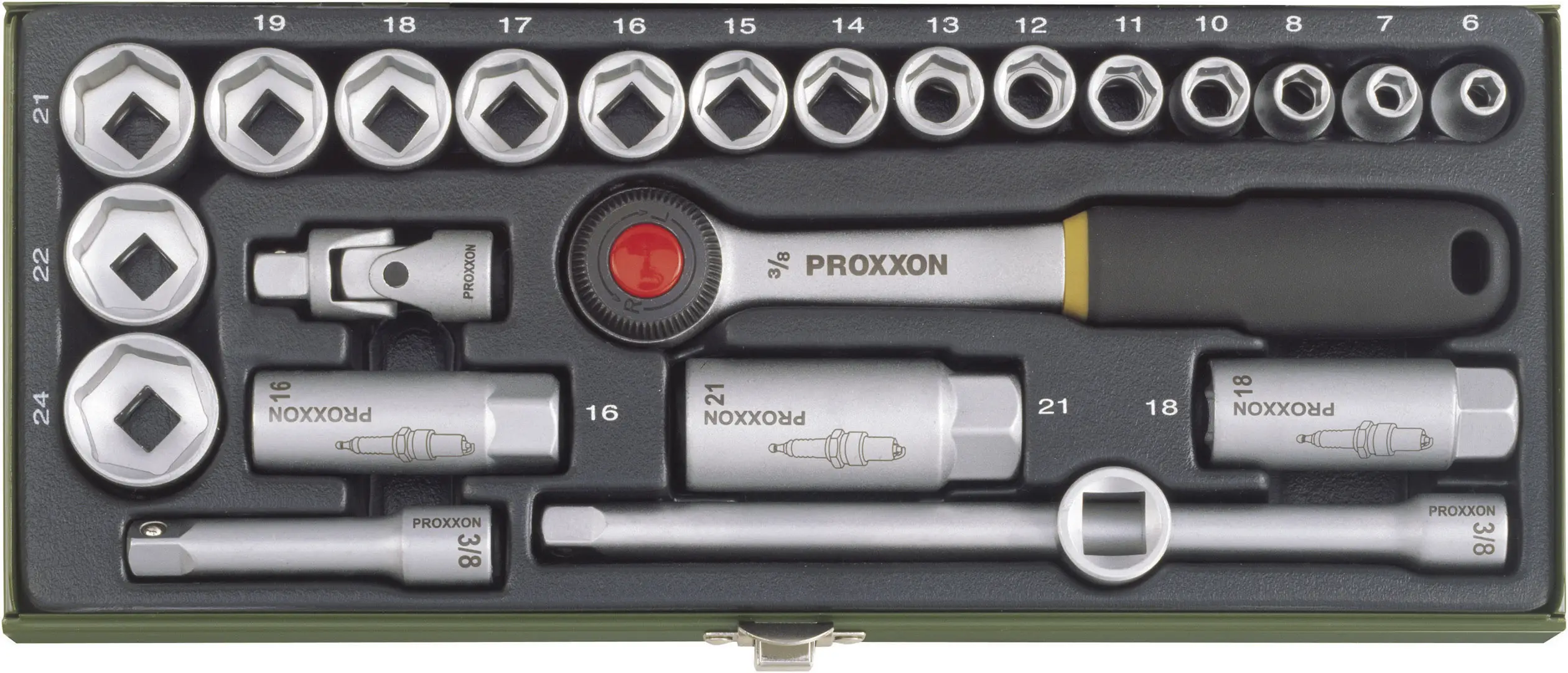 Торцеві ключі Proxxon Industrial 23110 з тріскачкою, 3/8