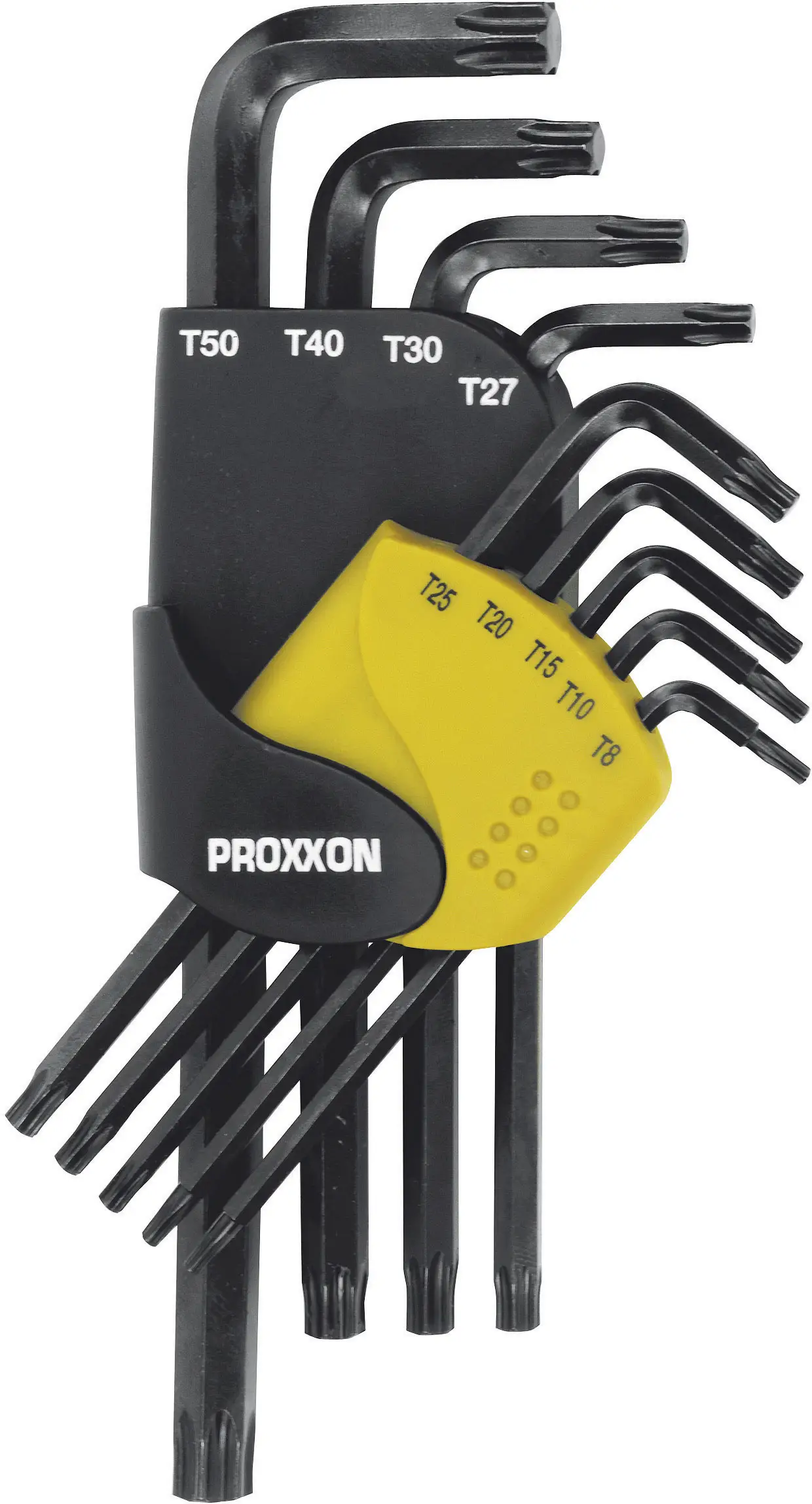 Набор шестигранных ключей Proxxon Industrial (TX) с внутренним шестигранником: T 8, T 10, T 15, T 20, T 25, T 27, T 30, T 40, T 50