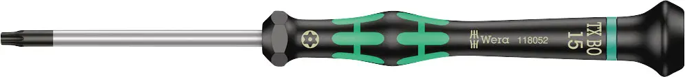 Отвертка Wera 2067 для электроники и механики, тип отвертки Torx, размер TR 15, длина наконечника: 60 мм, 1 шт.