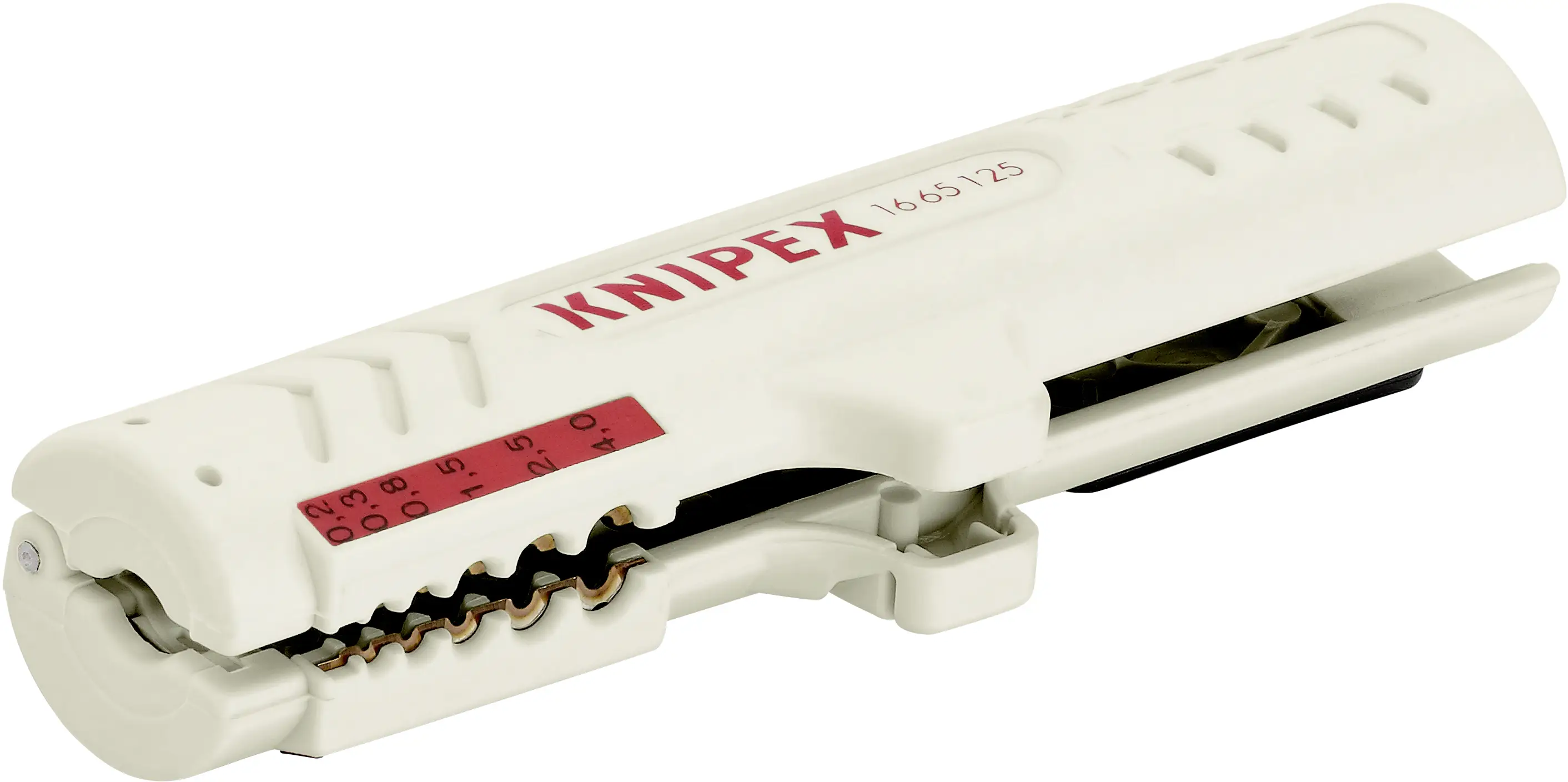 Инструмент для зачистки проводов Knipex 16 65 125 SB, диаметр провода от 4,5 до 10 мм.