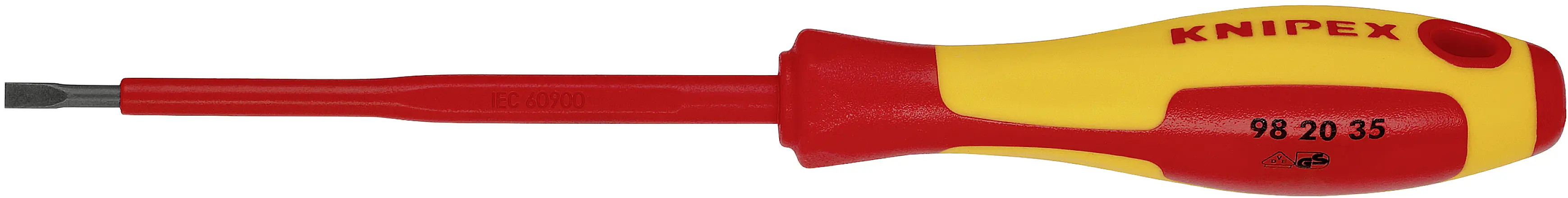 Отвертка шлицевая Knipex VDE 98 20 35 Ширина лезвия: 3,5 мм Длина наконечника: 100 мм