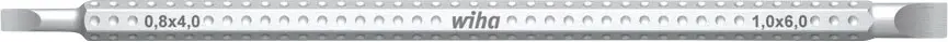 Отвертка Wiha 27627 со сменными битами: шлицевая, 3,5 мм, 4,5 мм, 150 мм.