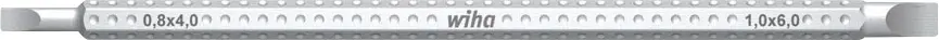 Wiha intermenable bit-screwdriver Schlitz-Umsteckklinge 4.0x0.6 + 6.0x1.0x150mm 00629 slotted, 4 mm, 6 mm, 150 mm
