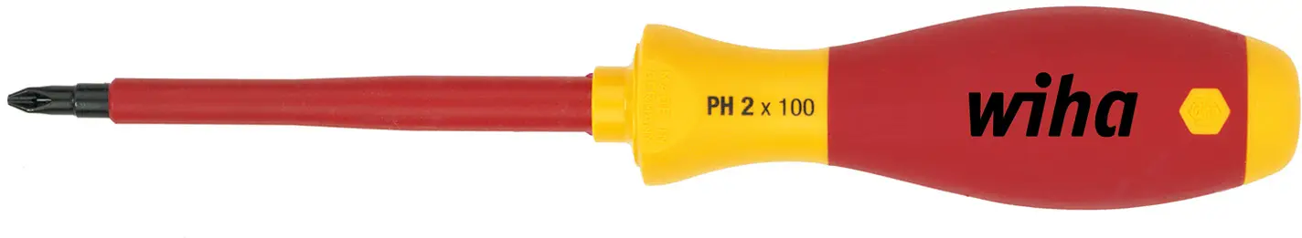 Викрутка хрестова PH 2 Wiha 321N 00848 DIN ISO 8764, DIN EN 60900