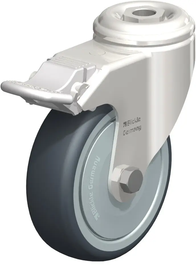 Колесо Blickle LKRXA-TPA 101KD-FI-FK, поворотное, с тормозом, диаметр: 100 мм