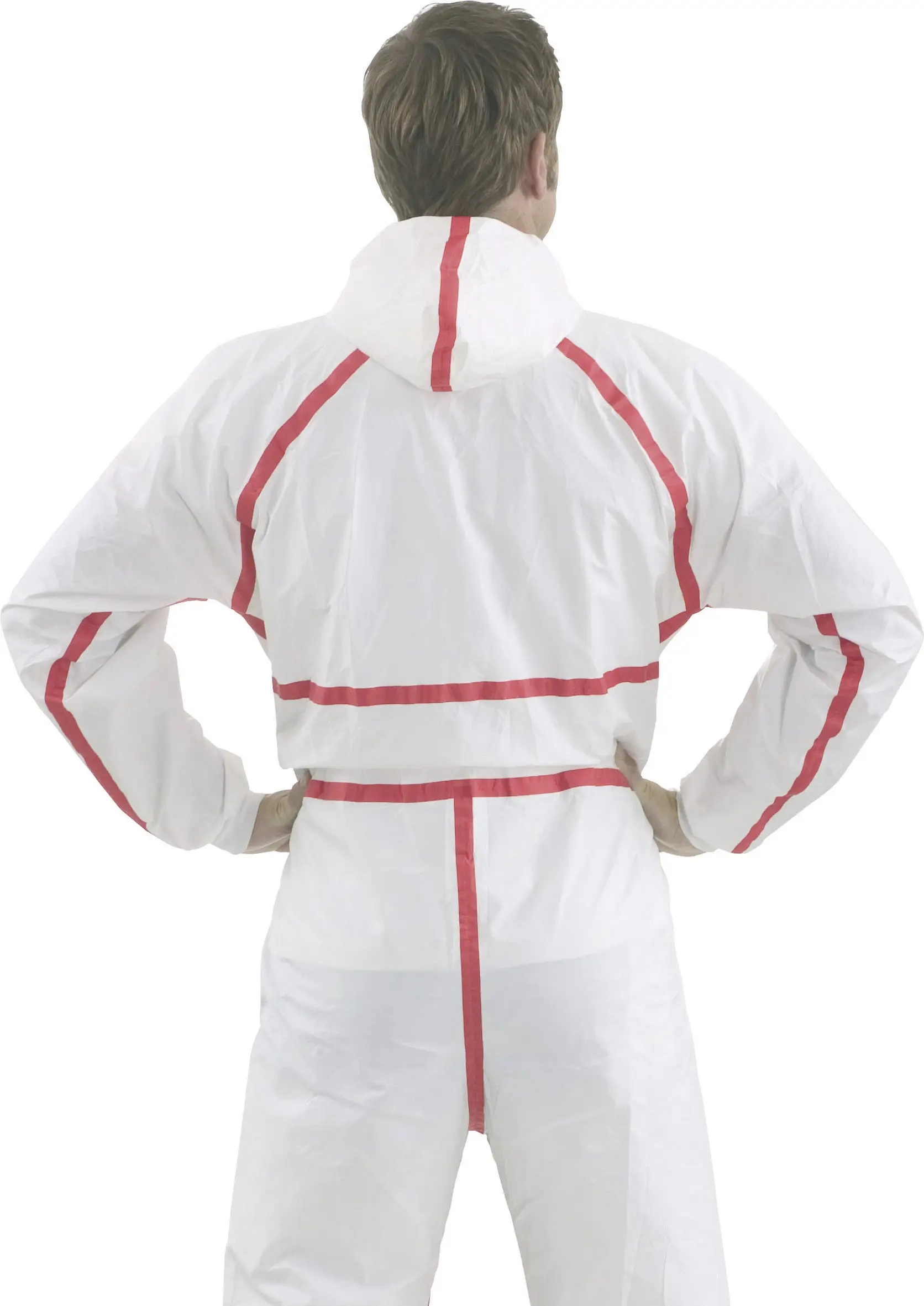 Защитный комбинезон 3M 4520XXL, размер одежды: XXL, белый, красный.