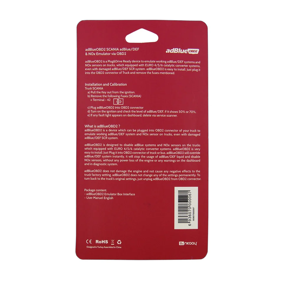Adblue Obd2 Emulator AdblueOBD2 For S-cania (5)
