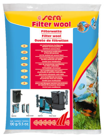 Sera фильтрующая вата 100 грамм (sera filter wool) Sera фильтрующая вата 100 грамм (sera filter wool)