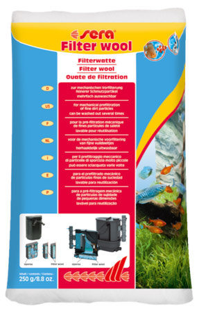 Sera фильтрующая вата 250 грамм (sera filter wool) Sera фильтрующая вата 250 грамм (sera filter wool)