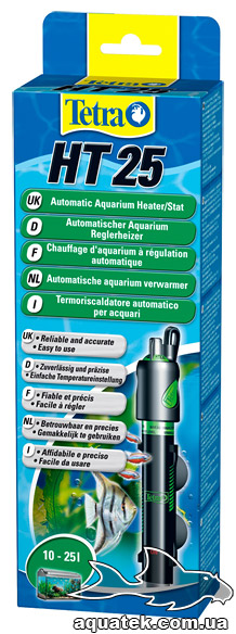 Tetra HT 25 - автоматический нагреватель с терморегулятором для аквариума 10-25 литров. Tetra HT 25 - автоматический нагреватель с терморегулятором для аквариума 10-25 литров.