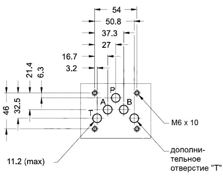 Монтажная поверхность распределителей ВЕ10