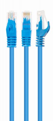 Патч корд PP6U-1M/B, UTP, категория. 6, литой, 50u