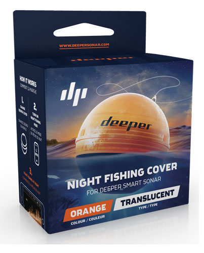 Ловите рыбу ночью? Добавьте подсветку эхолоту Deeper. Накладка для ночной рыбалки для эхолота Deeper