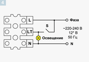 Подвод питания к вентилятору с таймером Подвод питания к вентилятору с таймером