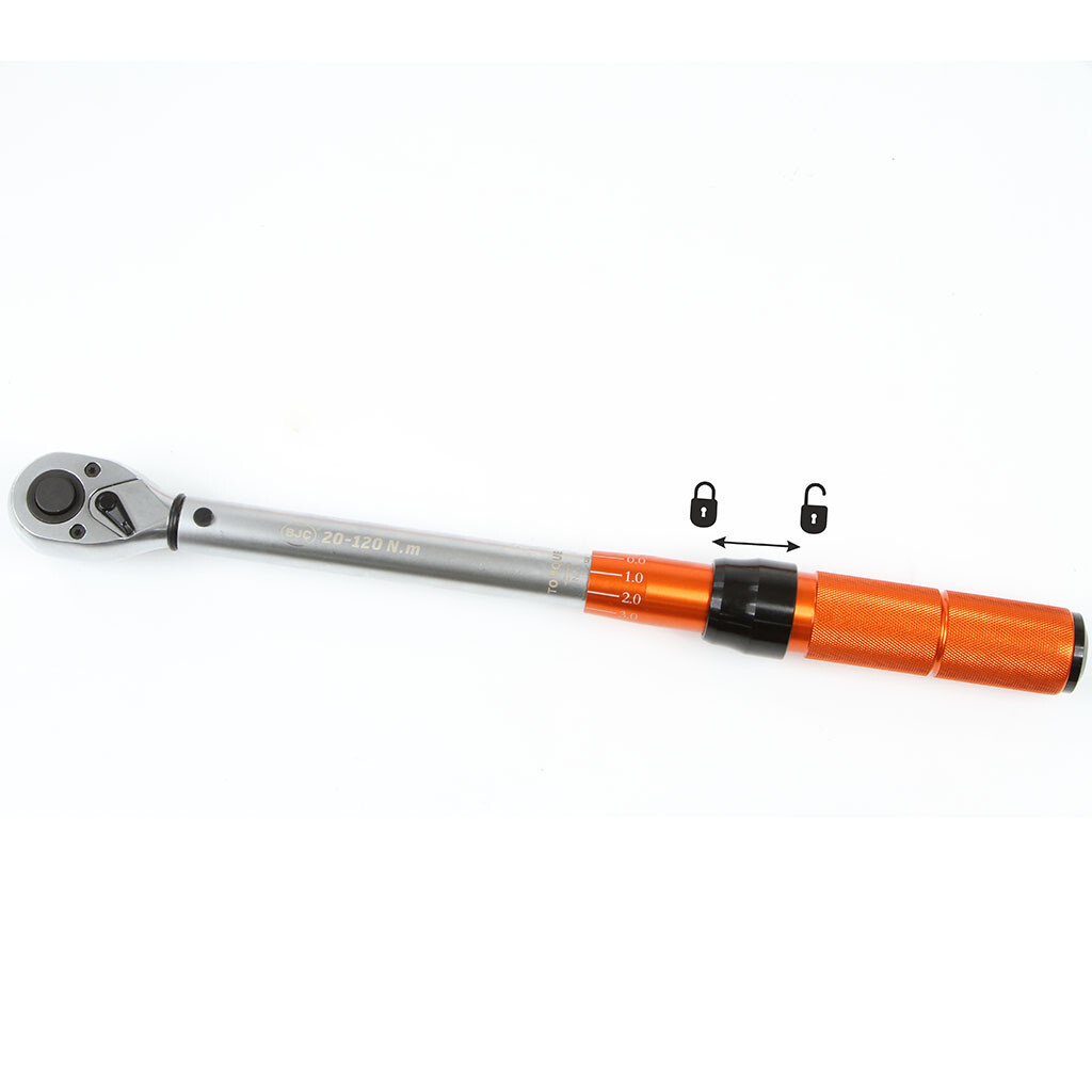 Фото Динамометрический ключ профессиональный 1/2; 20-120 Нм с кейсом BJC MAR-POL