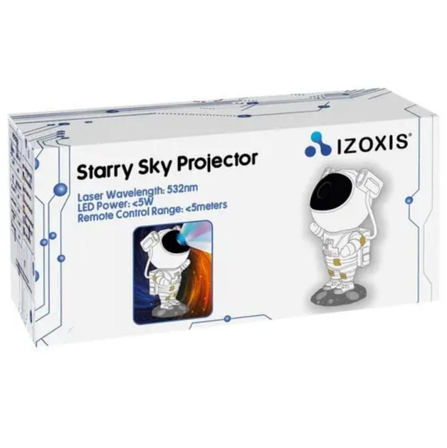 Описание Светодиодный звездный проектор - Детский ночник - космонавт IZOXIS 21857
