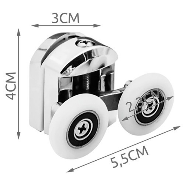 Фото Комплект роликов для душевых кабин RUHHY, 22900