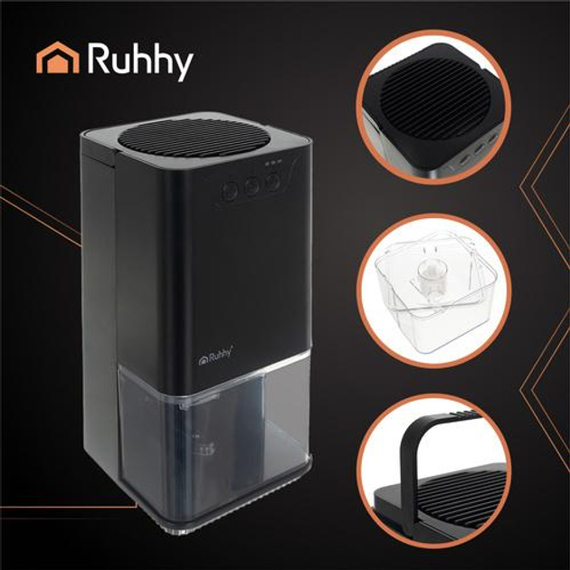 Характеристики Осушувач повітря чорний RUHHY