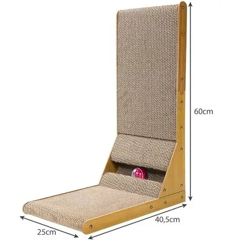 Описание Когтеточка кошачья угловая с мячём PURLOV 22008