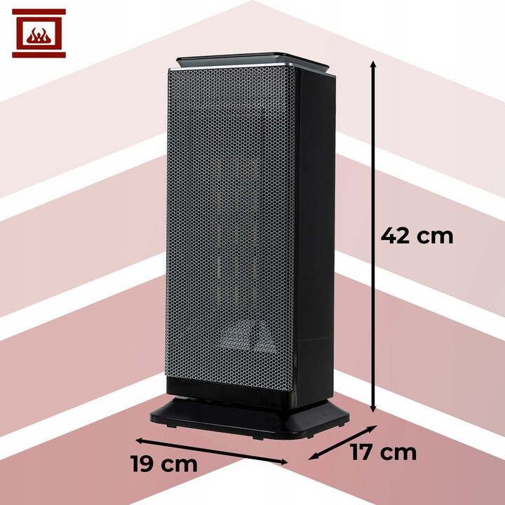 Характеристики Электрический керамический обогреватель с таймером KAMINER 26376