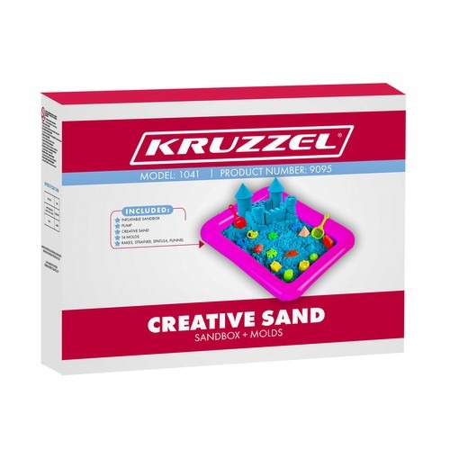 Описание Набор кинетический песок с песочницей и аксессуарами KRUZZEL 22712