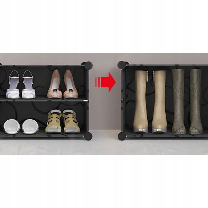 Характеристики Модульная полка - органайзер для хранения обуви с 6 полками ISO TRADE